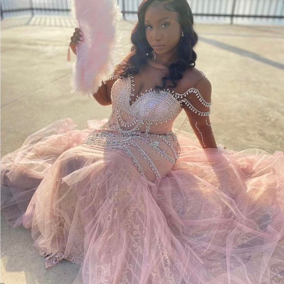 Long Sleeve Luxury Wedding Reception Gown - Picture 6 of 9